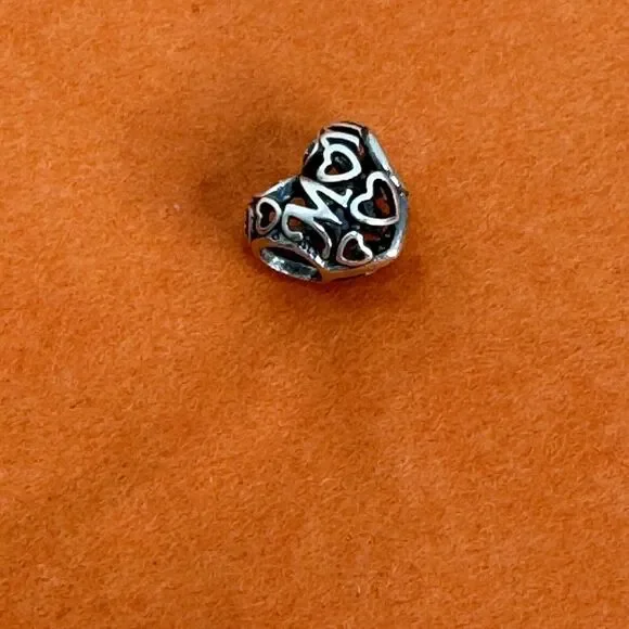Authentic Pandora 925 Sterling Silver MOTHERLY LOVE Charm  Open Cage Hearts - Picture 5 of 5